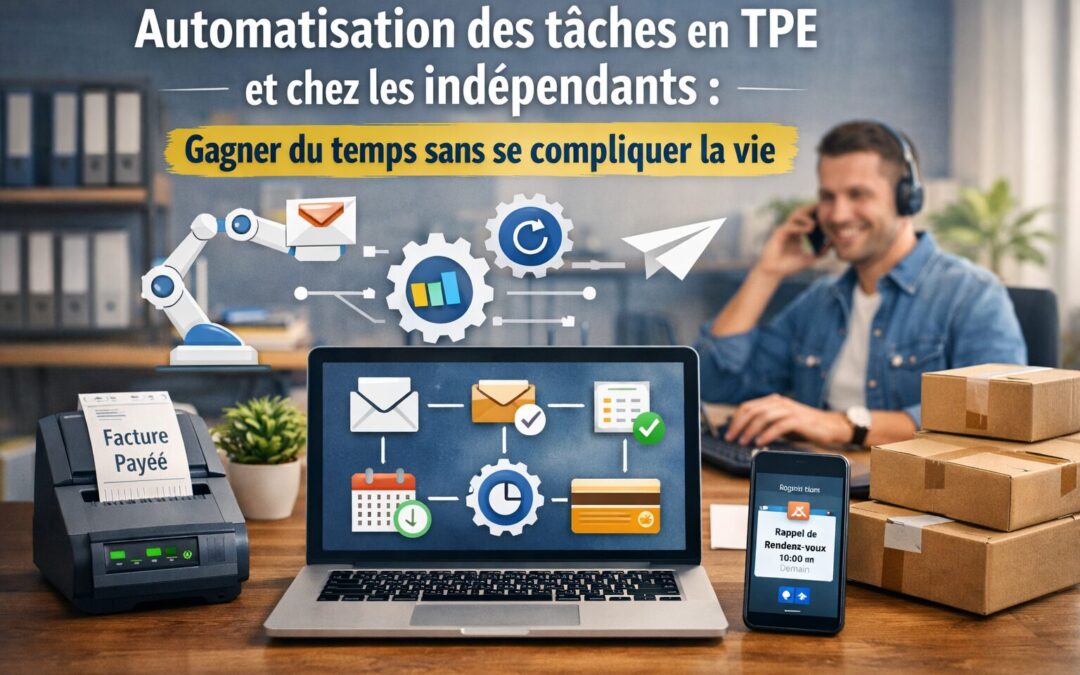 Automatisation des tâches en TPE et chez les indépendants : gagner du temps sans se compliquer la vie